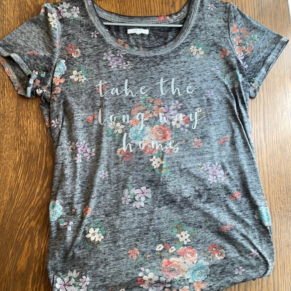 Maurices Tops - Floral Graphic T-shirt